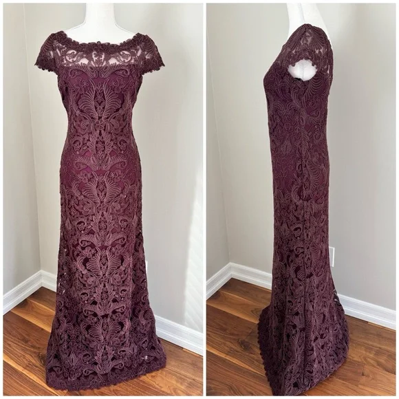 TADASHI SHOJI Illusion Yoke Gown Blackberry Burgundy size 2 is available  for purchase on au PAY Market - Imported Goods Online Store Co.Ltd. | au  PAY Market - Online Shopping Site